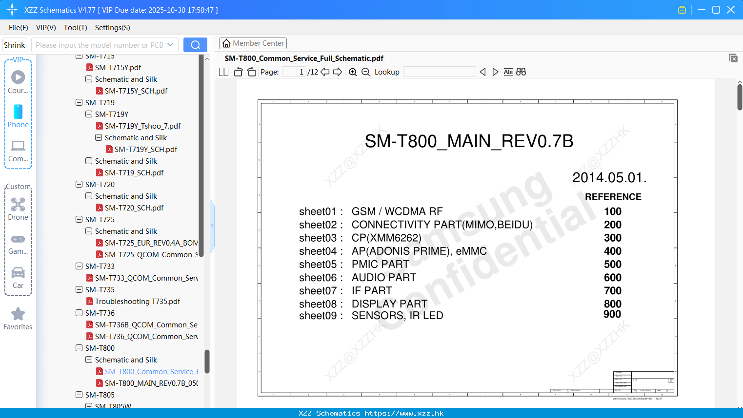 Samsung SM-T800_Common_Service_Full_Schematic